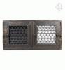 Retr arany fekete 17 x 35 cm fm zsalus szellz rcs befalaz elemmel
