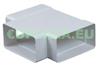 Szellzstechnikai anyag T idom KP75 26 ngyszg keresztmetszet lgcsatornhoz manyag 75 x 150 mm