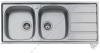 Baloldali medencs ktmedencs mosogattlca rozsdamentes acl szne inox 0 6 mm lemezvastagsg 3 5 coll lefoly tartozkok rgztkszlet lefoly s tlfoly mretek szlessg x mlysg 1160 x 500 mm