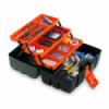 Mret 370x230x210mm Belsejben 1 nagy rekesz 3 cssztlca egyenknt 3x4 fix rekesszel 1 nagy csattal zrd tet Lakathely Manyag foganty
