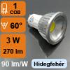 LED lmpa GU10 spot Chip On Board LED Foglalat GU10 230 V