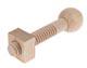 Fa csavar anyval 140 mm hossz 20 mm