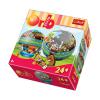 A Cirkuszi vonatot llatokat s cirkuszi kellkeket brzol 24 darabos 12 cm tmrj gmb puzzle Tkletesen megmunklt manyag mozaikdarabkk gondoskodnak a 100 os illeszkedsrl Ers