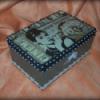 Audrey Hepburn kszerdoboz Otthon lakberendezs Kpzmvszet Troleszkz Doboz Mindenms Decoupage szalvtatechnika Audrey Hepburn Akrilfestkkel festettem le elszr ezt a mgneszras fadobozt Tete