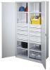 Nagy teherbrs szekrny kzps elvlaszt fallal zrt ajtval 6 db polccal 8 db fikkal Sz x M x M 1000x600x1950 mm 844308