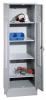 Univerzlis szekrny lbazattal ajt szellzrssel s cimketartval 1 db 600 mm szles flke 4 db polccal Sz x M x M 610x500x1800 mm 848366