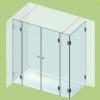 Varioglass Zuhanykabin GLOBUS zsanrral 206 os szria 80x180x200 cm vztiaszta veggel