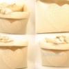 Natr textil trol Rzsa virg dsszel shabby chic Szv csipke zsebbel Termszetes beige drapp vszon Otthon lakberendezs Troleszkz Doboz Kosr Natr textil trol kosr Rzsa virg dsszel Term