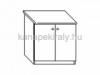 2 ajts als szekrny Elem mrete 80 x 86 x 50cm szlessg x magassg x mlysg Munkalappal egytt 60cm mly Vilgos avellino sznben rendelheted Oxna elemes konyhabtor Szlltsi id 3 4 ht Szll