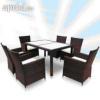 Minsgi 13 rszes poly rattan kerti garnitra barna fehr