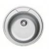 Rondo inox kerek mosogat 1 medence EC 145 Rozsdamentes mosogat Teljes mret 480 mm tmr Medence mret 370 X 170 mm Szifonnal s leeresztvel egytt 0 6 mm anyagvastagsg