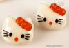 Gomb 1db cicafej formj HELLO KITTY