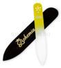 Bohemia Interactive Crystal Swarovski Small Nail File with Flower krmreszel Yellow Small Coloured Nail File with Swarovski Flower 1 1 x 0 2 x 9 cm