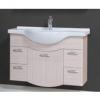 Tboss Bianka elegant 105 als szekrny mosdtl Mretek Als rsz 71x105x33 cm Magasfny fehr flizott MDF Kermia mosdtl Csaptelep s dekorci nlkl Krmozott manyag