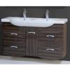 Tboss Bianka elegant 120 als szekrny mosdtl Mretek Als rsz 71x126 5x33 cm Magasfny fehr flizott MDF Kermia mosdtl Csaptelep s dekorci nlkl Krmozott