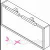 Sapho Tkrs szekrnyek Sapho Veronika 115x41x14 felnyithat tkrs szekrny ezst titn sznben lmpa nlkl 51505