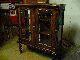 Frissen restaurlt llapotban lv ca 100 ves vitrin Vadonatj vegek tkrs htfal Mretek 143 x 118 x 35 cm