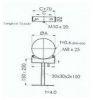 Tricox Fali s mennyezeti rgzt bilincs llthat fali eltartssal FE 150 250mm 200mm