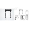 SUNNE Monitor TV fali konzol 17 37 17 37 LED fix univerzlis faltvolsg 14 5mm max VESA200x200mm max 50kg