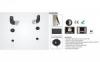 SUNNE Monitor TV fali konzol 23 60 23 60 LED fix univ DRTOS faltvolsg 14 5mm max VESA600x600mm max 50kg