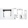 SUNNE Monitor TV fali konzol 23 42 23 42 LED fix univerzlis faltvolsg 14 5mm max VESA400x400mm max 50kg