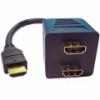 HDMI eloszt HDMI dug 2xHDMI alj aranyozott