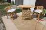 Rattan asztal 2 db szkkel