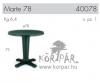 Marte 78 kr alak 78cm es asztal