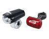 Komplett lmpa szett BLS 75 EcoBeam els lmpa s BLS 52 RedLaser LED hts lmpa 3 2 AAA elemmel csomagban
