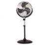 Nagy teljestmny ll ventiltor lapt tmr 45cm teljestmny 150W fekete chrom sznben Magassga llthat 108 137 cm