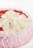 Torta hrom dekoratv agancsrzsk piros zsel
