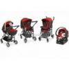 Chicco Trio Living auto fix babakocsi szett Red
