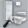 Sanit 980C WC tartly szett Rszei Sanit 980C WC tartly Sanit bowdenes osztott nyomlap Sanit WC lke mlyblts WC cssze Sanit zajvd lap