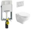 GEBERIT Kombifix Basic WC tartly Delta20 nyomlap Saval fali WC