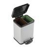 VEPA BINS Szelektv hulladkgyjt klsleg fm belsleg manyag 2x11 l szrke UVB024 webshop termk kpe