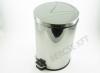 Szemetes kuka pedlos rozsdamentes kerek 20 liter - Happier