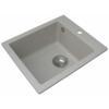 Aquasanita SQS100 Aquasanita 2581 grnit mosogat szett Fiatalos modern vonal kialakts Klnsen nagy medence integrlt tlfolyval Alaptartozkok 3 5 os szrkosaras