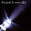 LED Dida 5 mm kerek fej 25 Fehr