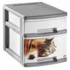 Curver Petlife 2 fikos kutya cica tptart doboz 10 5l