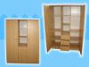Mrete 120x50x180cm Laminlt btorlap ABS lzrssal 2 ajts 3 fikos nyitott polcos szekrny bkk cseresznye 2
