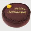 Szlinapi torta prna magyar felirattal Otthon lakberendezs Baba mama gyerek Dekorci Puha polr anyagbl kszlt csokitorta formj prna Tmvattval tltve polr szal Meska
