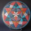 Modern mandala Kpzmvszet Otthon lakberendezs Falikp 23 cm tmrj veglapra festett mandala A mandalhoz mellkelt rozsdamentes llvny seg Meska