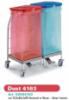 DUST dupla szennyestart Piros kk fedllel rilsan bevonattal pedlos Mrete 74 5x48 2x95 cm 2x70 literes
