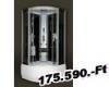 Sanimix Hidromasszzs kabin mly tlca fekete veg htfal 100x100 hidromasszzs zuhanykabin magas zuhanytlcval