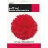 RED TISSUE PAPER PUFF BALL WEDDING PARTY SUPPLIES BIRTHDAY DECORATION