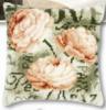 Keresztszemes prna Bazsa rzsa elnyomott mintval 40x40 cm PN 0144838