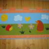 Gyerek falvd Baba mama gyerek Dekorci Gyerekszoba Falvd takar Varrs Patchwork foltvarrs Vidm gyerek falvd llatfigurkkal virgokkal dsztve Mretei 150x75cm 5cm es bujtats fle Meska
