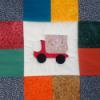 Teherauts prnahuzat Dekorci Baba mama gyerek Gyerekszoba Falvd takar Patchwork foltvarrs Varrs 39 x 39 cm gyerekek rszre kszlt vidm prnahuzat appliklssal foltvarrs technikval pamut 