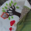 BAGOLY erdei babatakar Baba mama gyerek Baba mama kellk Gyerekszoba Falvd takar Vidm bagoly mints erdei babatakart gynemt ksztettnk kisbabd szmra A babataka Meska