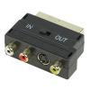 SCART IN OUT 3x RCA aljzat 1x S Video aljzat aranyozott csatlakozkkal